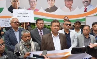 Meghalaya Cong starts 'Jai Bharat Satyagraha' over Rahul's disqualification Meghalaya Congress' Jai Bharat Satyagraha