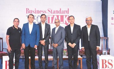 (From left) Shashank Mohan Jain, chief development architect, SAP business technology platform; Deepak Pargaonkar, VP, solutions engineering, Salesforce India; Manish Gupta, VP infrastructure solutions group, Dell; Gopichand Katragadda, former CTO, T (From left) Shashank Mohan Jain, chief development architect, SAP business technology platform; Deepak Pargaonkar, VP, solutions engineering, Salesforce India; Manish Gupta, VP infrastructure solutions group, Dell; Gopichand Katragadda, former CTO, T