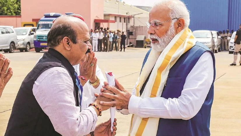 Basavaraj Bommai (left) with Prime Minister Narendra Modi Basavaraj Bommai (left) with Prime Minister Narendra Modi