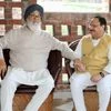 JP Nadda with Prakash Singh Badal