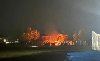 Fresh clashes in Manipur's Churachandpur amid bandh; CM defers rally Mob set fire to an open gym constructed at PT Sports Complex in New Lamka, Churachandpur