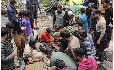 Army helicopter crashes in J-K's Kishtwar district, three injured Helicopter crash