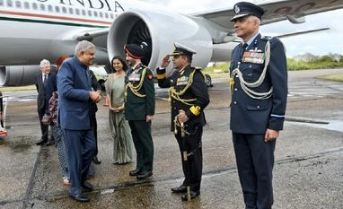 Vice-President Dhankhar reaches London for King Charles III's Coronation Vice President