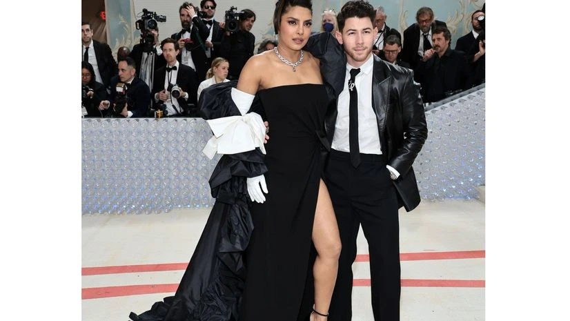 Priyanka Chopra with husband Nick Jonas at Met Gala 2023 Priyanka Chopra with husband Nick Jonas at Met Gala 2023