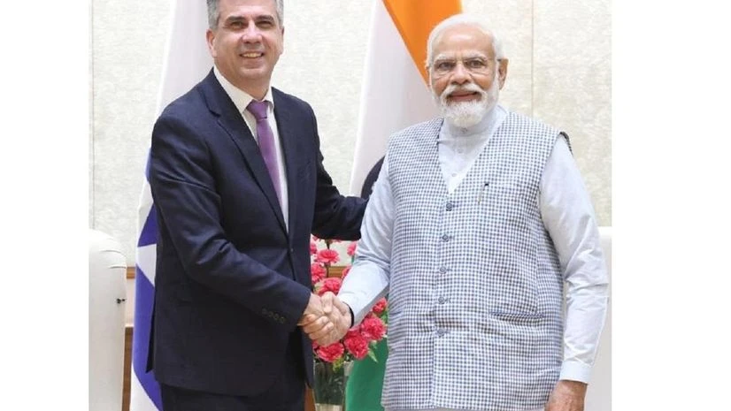 PM Narendra Modi meets Israeli foreign minister Eli Cohen PM Narendra Modi meets Israeli foreign minister Eli Cohen