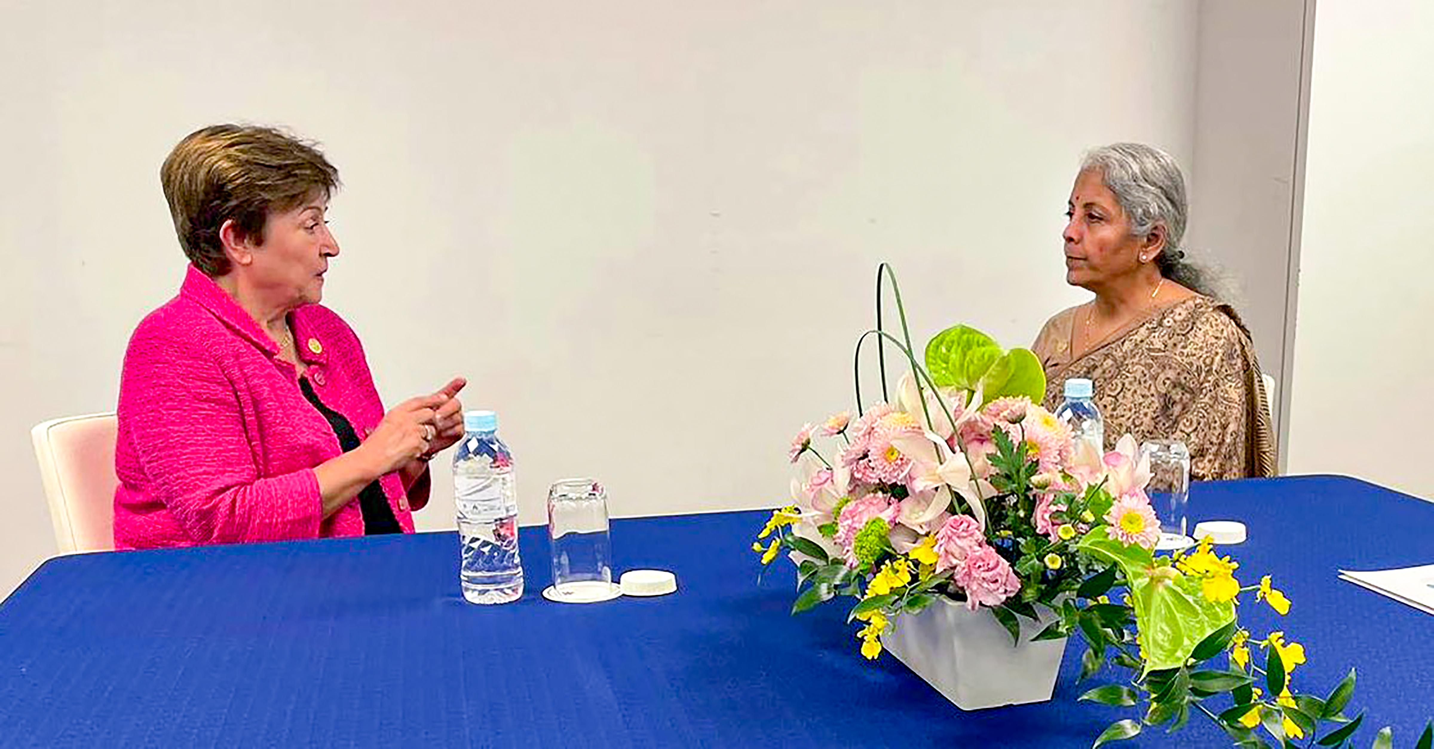 Sitharaman meets IMF chief Georgieva on sidelines of G7 meet in Japan