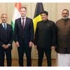 Belgium PM Alexander De Croo meets Indian ministers