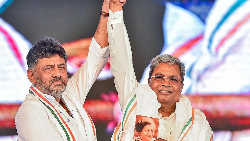 D K Shivakumar with Siddaramaiah D K Shivakumar with Siddaramaiah