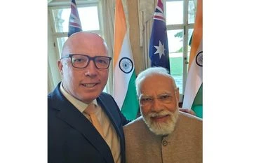 PM Modi meets Aus LoP; welcomes bipartisan support for bilateral ties PM Modi meets Aus Leader of Opposition Peter Dutton