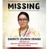 Smriti Irani's 'missing' poster by Congress