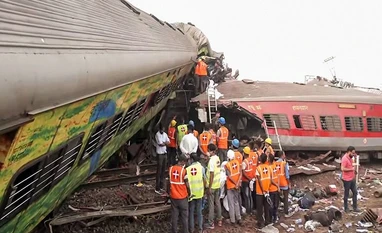 Train anti online collision device