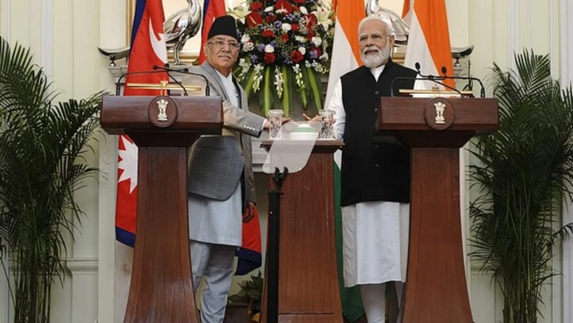 Nepal PM Prachanda with PM Modi Nepal PM Prachanda with PM Modi