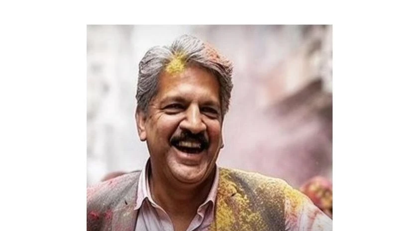 AI-generated photo Anand Mahindra shared of himself playing Holi AI-generated photo Anand Mahindra shared of himself playing Holi