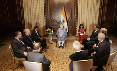 In US, PM Modi meets experts from health sector, academia, tech, economy PM Modi meets group of leading experts from different sectors during his US visit