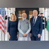 PM Modi with US President Joe Biden and First Lady Jill Biden PM Modi with US President Joe Biden and First Lady Jill Biden