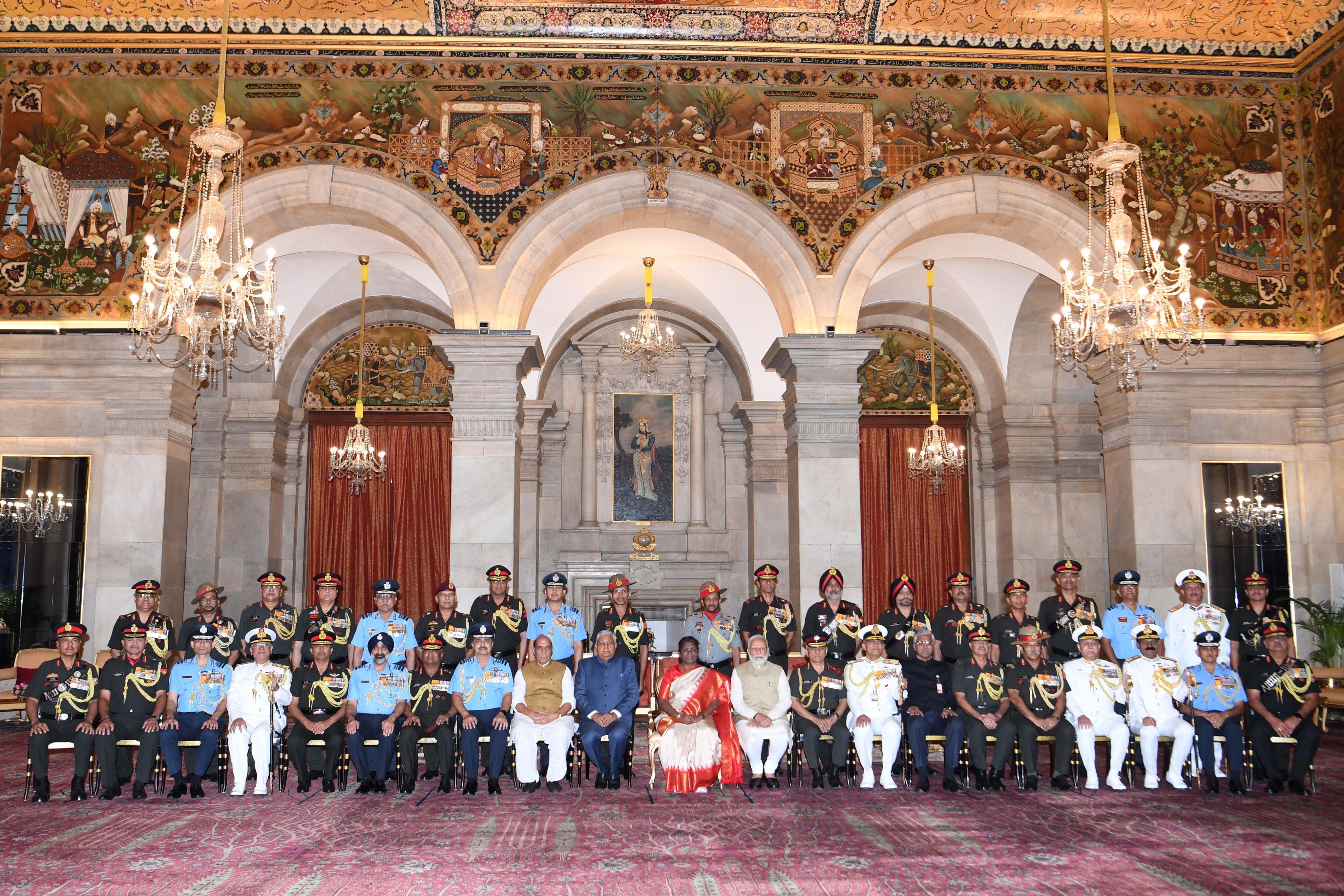 Prez confers Distinguished Service Awards on 84 serving, retired personnel