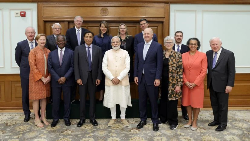 PM Modi meets Goldman Sachs leadership PM Modi meets Goldman Sachs leadership