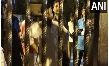 WB polls: BJP chief sits on dharna, accuses TMC of fabricating results WB BJP Chief, majumdar