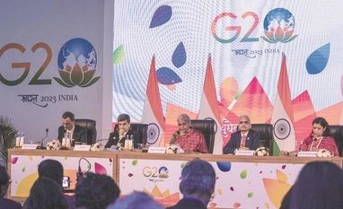 Looking for consensus on road to third upcoming G20 finance track FM Nirmala Sitharaman and RBI governor Shaktikanta Das