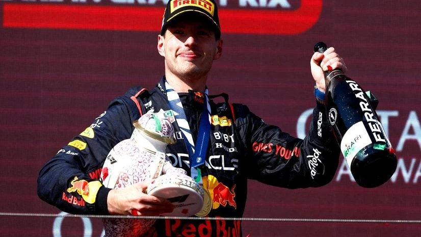 Max Verstappen F1 Max Verstappen after winning Hungarian Grand Prix in Formula One racing. Photo: F1 Twitter