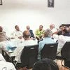 Opposition leaders in a meeting at Parliament House during the monsoon session, in New Delhi, on Wednesday 	Photo: PTI