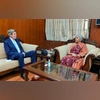 FM Nirmala Sitharaman meets US envoy John Kerry, discusses climate goals Finance Minister Nirmala Sitharaman met US Special Climate Envoy John Kerry