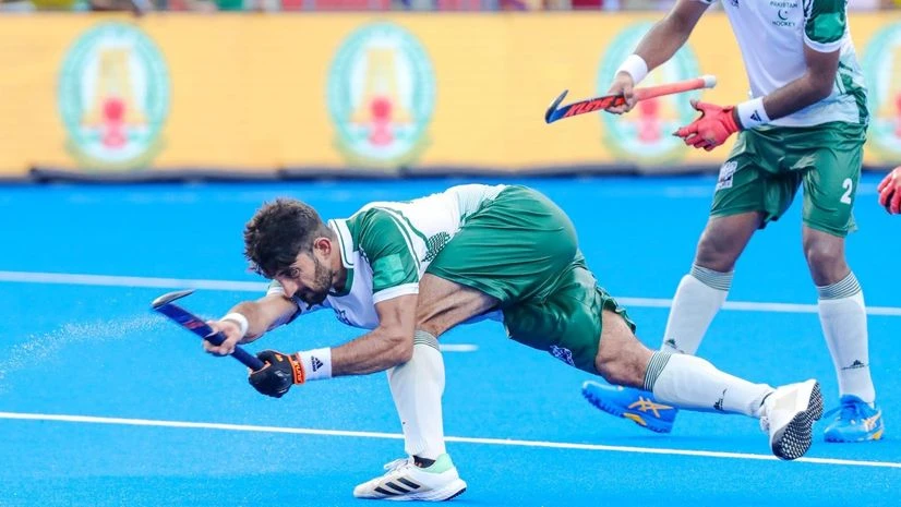 Pakistan hockey team Pakistan hockey player during a match against Korea in the ongoing Asian Champions Trophy in Chennai. Photo: Hockey India