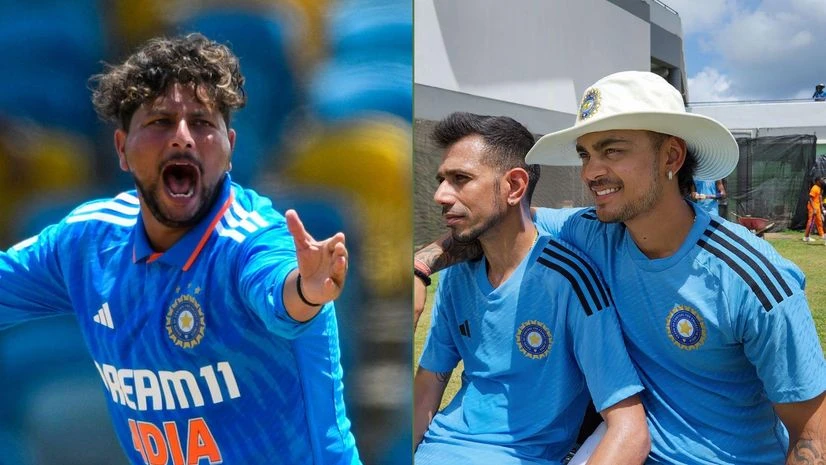 Kuldeep and Chahal Kuldeep Yadav and Yuzvendra Chahal alongwith Ishan Kishan