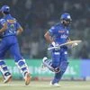 N. Tilak Varma and Rohit Sharma of Mumbai Indians running between the wickets during match 16 of the Tata Indian Premier League 2023. Photo: SPORTZPICS for IPL