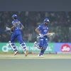 Tilak Varma Rohit Sharma N. Tilak Varma and Rohit Sharma of Mumbai Indians running between the wickets during match 16 of the Tata Indian Premier League 2023. Photo: SPORTZPICS for IPL