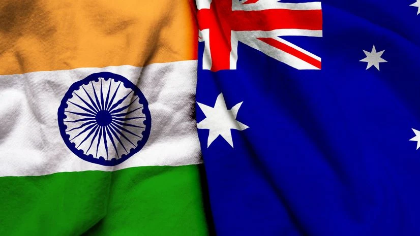 India-Australia flag India-Australia flag