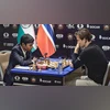 Indian Grandmaster R Praggnanandhaa and Norway's Grandmaster and World No. 1 player Magnus Carlsen during the second match of the Chess World Cup 2023 final, in Baku, Wednesday, Aug 23, 2023. (PTI Photo) Indian Grandmaster R Praggnanandhaa and Norway's Grandmaster and World No. 1 player Magnus Carlsen during the second match of the Chess World Cup 2023 final, in Baku, Wednesday, Aug 23, 2023. (PTI Photo)