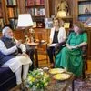 Prime Minister Naredra Modi and his Greek counterpart Kyriakos Mitsotakis