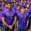 Zepto founders with the riders (Left to right- Kaivalya Vohra, Aadit Palicha)