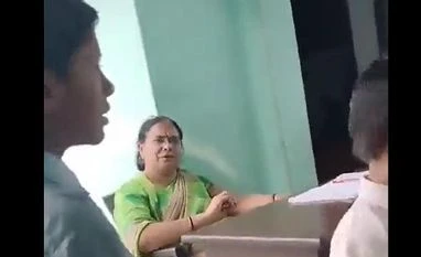 Muzaffarnagar teacher in slap video booked under bailable charges Muzaffarnagar teacher in viral slap video