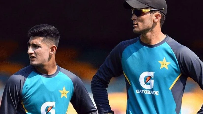 Shaheen Afridi, Naseem Shah Matthew Hayden advises India on how tackle Pakistan pace trio of Shaheen Afridi (Left in Picture), Haris Rauf and Naseem Shah (Right in Picture). Photo: X