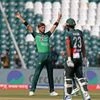 Shaheen Afridi dismisses Mohd Naim of Bangladesh in Asia Cup 2023. Photo: PCB