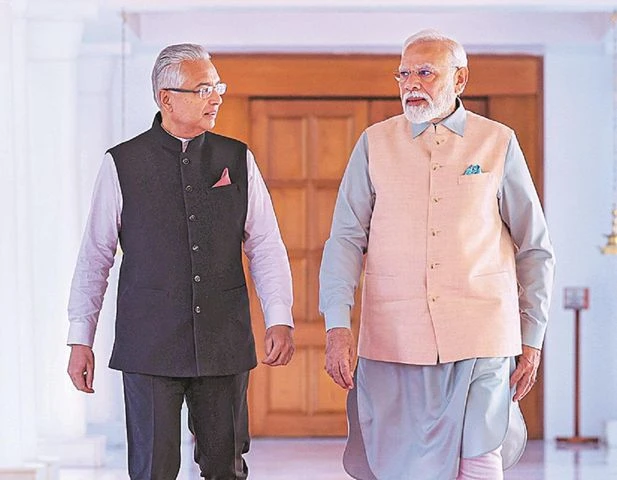 Prime Minister Narendra Modi, Prime Minister of Mauritius Pravind Jugnauth Prime Minister Narendra Modi, Prime Minister of Mauritius Pravind Jugnauth