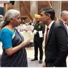 FM Nirmala Sitharaman and UK PM Rishi Sunak