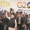The International Media Centre at Pragati Maidan got busy Sunday evening as Prime Minister Narendra Modi was expected any moment. When cops filled up the media centre along with a sniffer dog squad, it became clear that Modi was indeed coming. The ex
