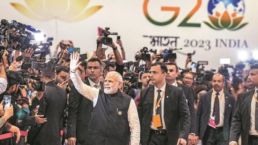 The International Media Centre at Pragati Maidan got busy Sunday evening as Prime Minister Narendra Modi was expected any moment. When cops filled up the media centre along with a sniffer dog squad, it became clear that Modi was indeed coming. The ex The International Media Centre at Pragati Maidan got busy Sunday evening as Prime Minister Narendra Modi was expected any moment. When cops filled up the media centre along with a sniffer dog squad, it became clear that Modi was indeed coming. The ex