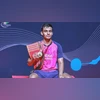 Kiran George Badminton Kiran George, Indian Badminton player wins Indonesia Masters Super 100. Photo: BAI