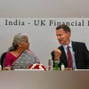 Union Minister of Finance Nirmala Sitharaman with Jeremy Hunt, Chancellor of the Exchequer of UK, during the India-UK Financial Partnership (IUKFP) meeting at Vigyan Bhawan, in New Delhi, on Monday. Photo: PTI Union Minister of Finance Nirmala Sitharaman with Jeremy Hunt, Chancellor of the Exchequer of UK, during the India-UK Financial Partnership (IUKFP) meeting at Vigyan Bhawan, in New Delhi, on Monday. Photo: PTI