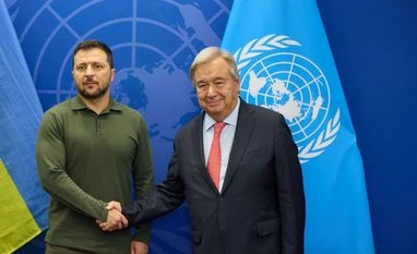 Russia weaponising food, energy; abducted children in war: Zelenskyy Volodymyr Zelenskyy, Antonio Guterres