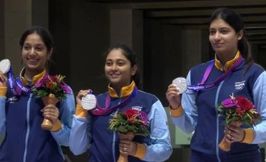 The trio of Ramita, Mehuli Ghosh and Ashi Chouksey The trio of Ramita, Mehuli Ghosh and Ashi Chouksey