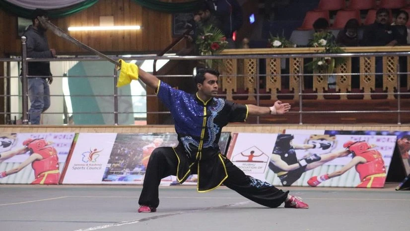Rohit Jadhav, Wushu Rohit Jadhav, Wushuplayer of India at the Asian Games 2023. Photo: SAI