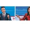 Republican presidential candidates Vivek Ramaswamy (left) and Nikki Haley at the second GOP debate on Wednesday 	photos: reuters