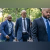 Microsoft's Nadella calls search choice 'bogus' in Google trial: Report Satya Nadella, center, arrives to federal court in Washington, on Oct. 2. Photographer: Nathan Howard/Bloomberg