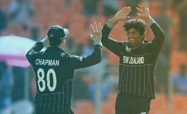 ODI World Cup England restrict New Zealand to 282/9 in the first match of the ODI World Cup 2023. Photo: X