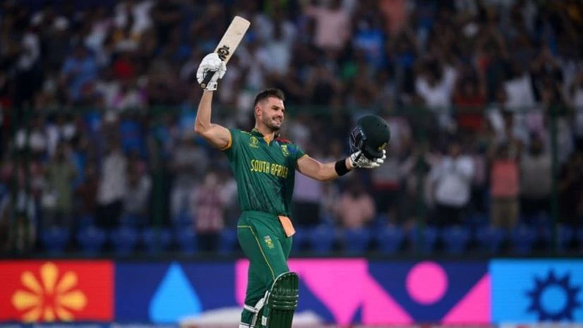 Aiden Markram Catch highlights from the highest scoring game of the World Cup history so far as South Africa beat Sri Lanka by 102 runs. Aiden Markram was declared Player of the Match. Photo: ICC